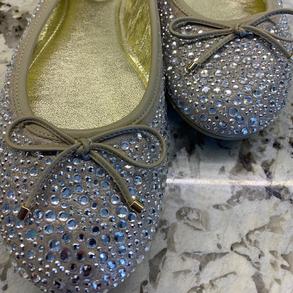 Jimmy Choo Weber Crystal Ballet Flats - Picture 2 of 5